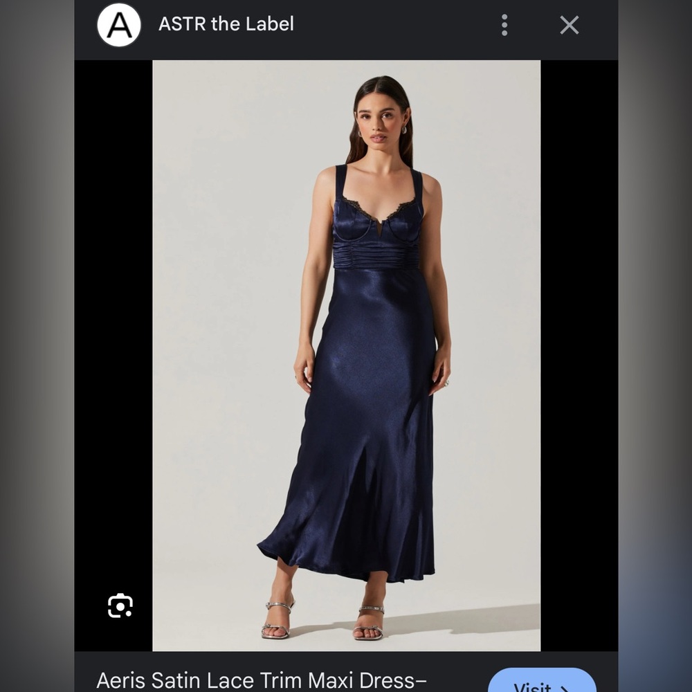 Astr the Label Aeris Lace Trim Midi Dresss